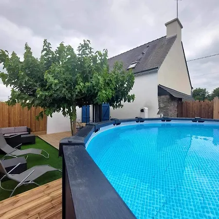 Maison Bretonne Avec Piscine Ferienhaus Marzan